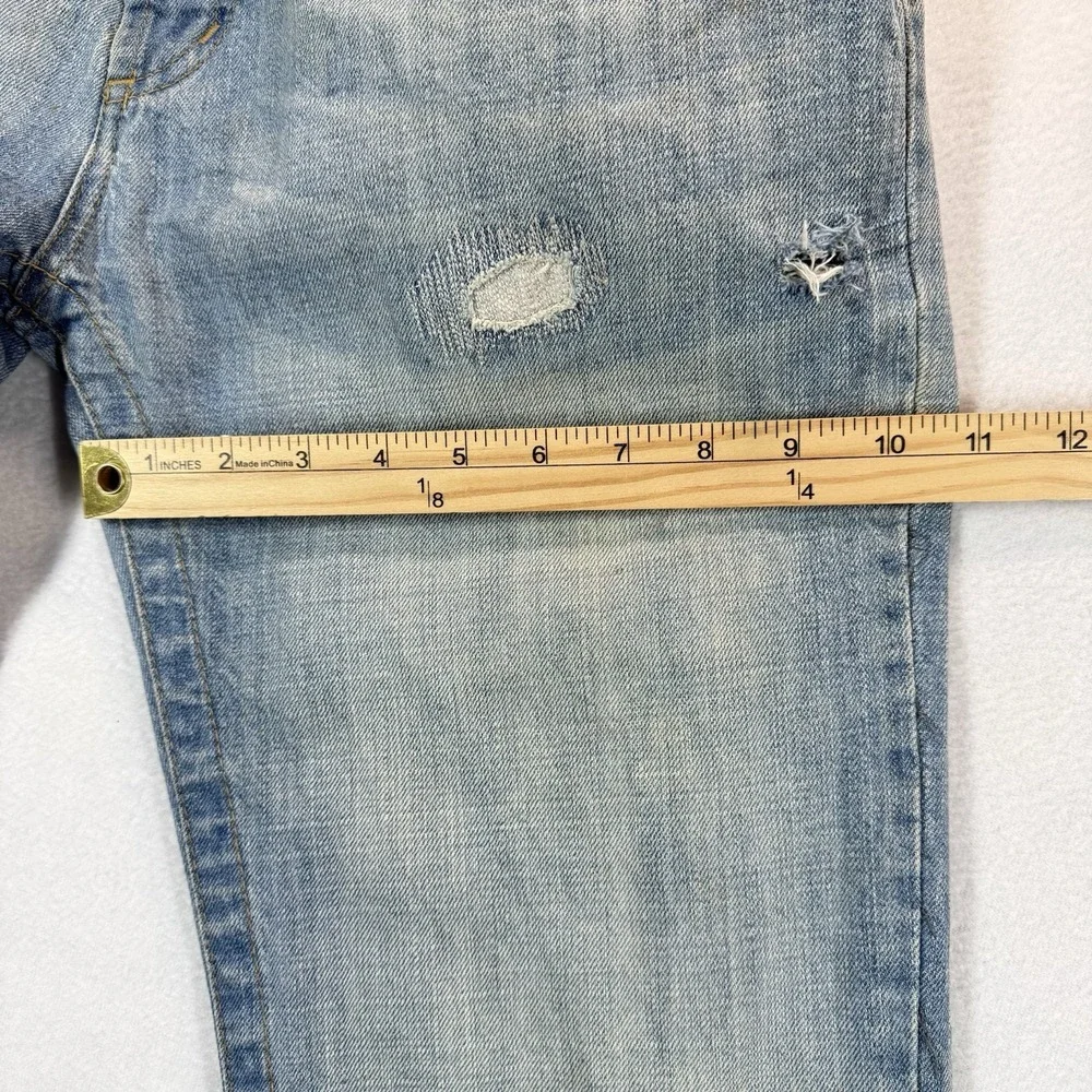 Diesel Jeans Mens 26x34 Straight Leg Elastic Waist Division Patch Vintage Rare‎